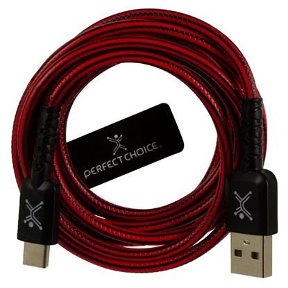 Imagen de PAQ. C/2 - PERFECT CHOICE - CABLE USB TIPO-A A USB TIPO-C 2M