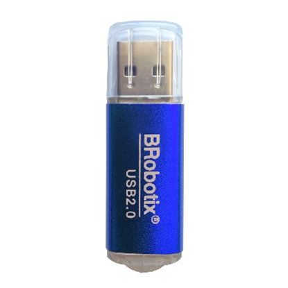 Imagen de PAQ. C/5 - DATA COMPONENTS - LECTOR TARJETA MICROSD METALICO AZUL USB V2.0 BROBOTIX