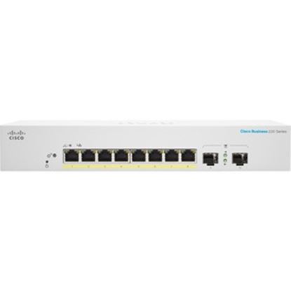 Imagen de CISCO - CBS220 SMART 8-PORT GE POE EXT PS 2X1G SFP