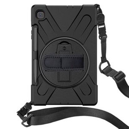 Imagen de DATA COMPONENTS - FUNDA PROTECTOR USO RUDO CORREA Y GIRO 360 SAMSUNG GALAXY TAB