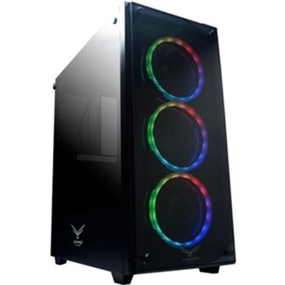 Imagen de NACEB - GABINETE GAMER NACEB PLAYER ILU MINACION RGB PANEL LATERAL CRISTAL