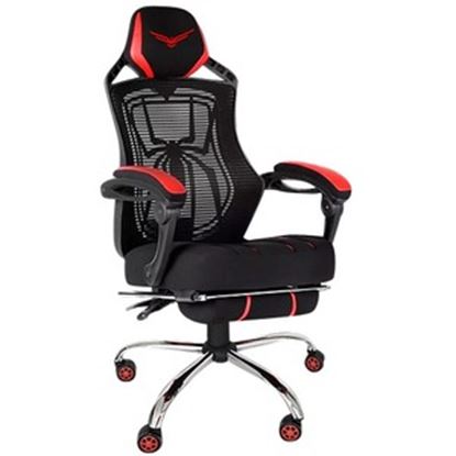 Imagen de NACEB - SILLA GAMER SPIDER NACEB NEGRO ROJO CON REPOSA PIERNAS