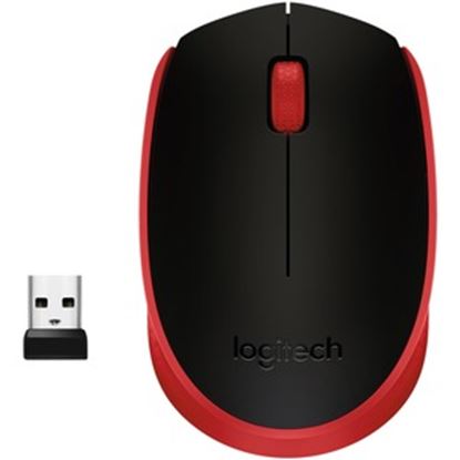 Imagen de LOGITECH - MOUSE M170 RED K 2.4GHZ AMR-403 4PK SHIPPER AUTO