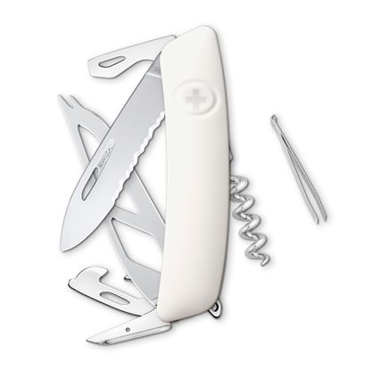 Imagen de SWIZA - NAVAJA LE CHASSERAL ORIGINAL STANDARD SAW CH05TR, 13 FUNCIONES,BLANCO
