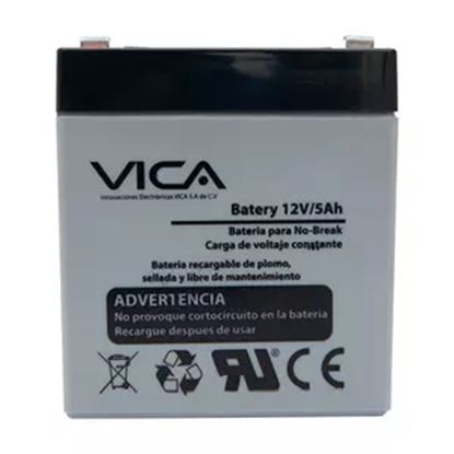 Imagen de VICA - BATERIA DE REEMPLAZO PARA TODO TIPO DE NO BREAKS 12 VOLTS 5 AH