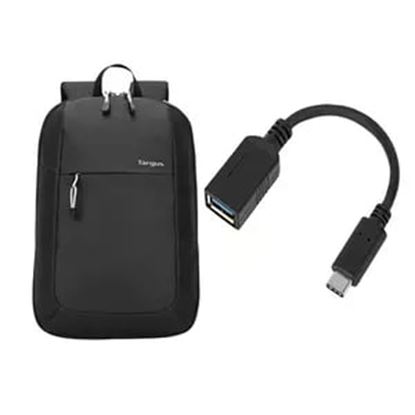 Imagen de TARGUS - BACKPACK MOCHILA INTELLECT + ADAPTER CABLE USB-C/M TOUSB-A/