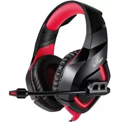 Imagen de QIAN - DIADEMA GAMING YEYIAN WICKED S3000 NEGRO C ROJO USB