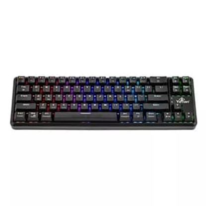 Imagen de QIAN - TECLADO GAMING YEYIAN AKIL TKL MECANICO SWITCH ROJO OUTEMU RGB USB