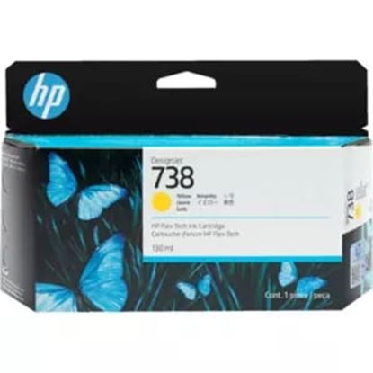 Imagen de HEWLETT PACKARD - HP 738 AMARILLO 130ML TINTA AMPLIO FORMATO 498N7A