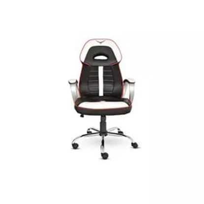 Imagen de NACEB - SILLA GAMER NACEB 0910 WARHAMME R NEGRO/BLANC 120KG DESCANSA BRAZOS