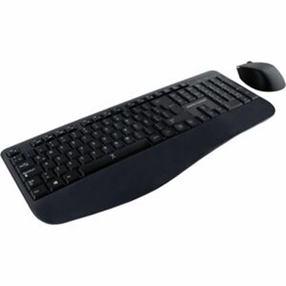 Imagen de PERFECT CHOICE - KIT INALAMBRICO TECLADO Y MOUSE ERGONOMICO