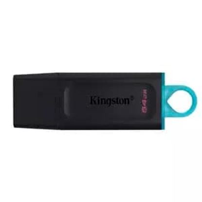 Imagen de PAQ. C/3 - KINGSTON - USB 3.2 MEMORIA KINGSTON 64GB DATATRAVELER EXODIA ( NEGRO-VERDE)