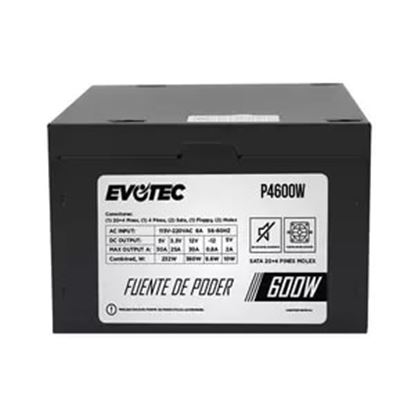 Imagen de NACEB - FUENTE DE PODER EVOTEC P4600W 600W 12V NEGRA