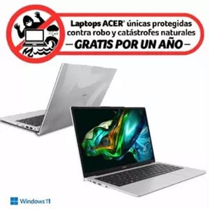 Imagen de ACER - LAPTOP ACER ASPIRE L CI5 14IN 8 GB 512GB W11H 1Y Y SEGURO PLATA