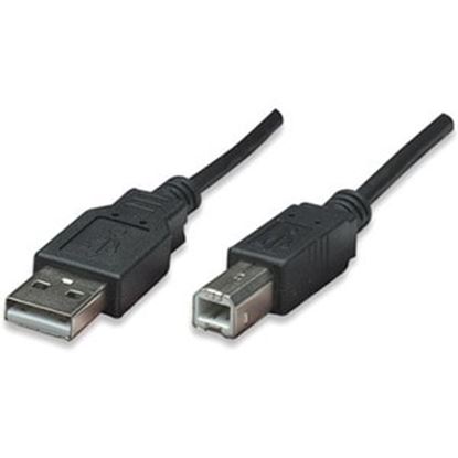 Imagen de PAQ. C/10 - IC - CABLE USB V2.0 A B 0.5M NEGRO 