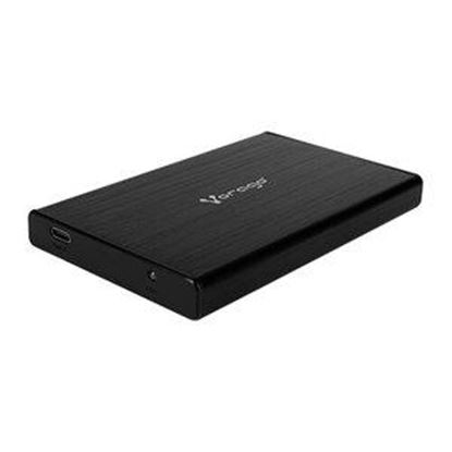 Imagen de PAQ. C/2 - VORAGO - ENCLOSURE VORAGO HDD-202 DD 2.5 SATA USB TIPO C 3.1 NEGRO