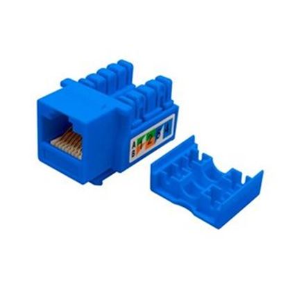 Imagen de PAQ. C/5 - DATA COMPONENTS - JACK CATEGORIA 5E KEYSTONE COLOR AZUL