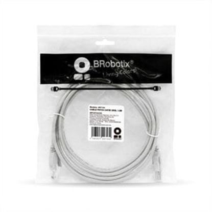 Imagen de PAQ. C/5 - DATA COMPONENTS - CABLE PATCH CAT5E UTP GRIS 1.0 METROS (3.3 FT)
