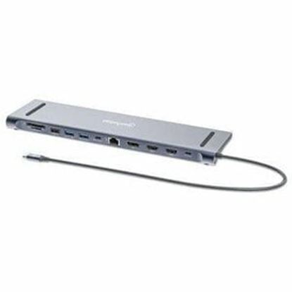 Imagen de IC - DOCKING USB-C 12PTOS HDMI DP US B-C CON PD USB-AX3 RJ45 SD 3.5
