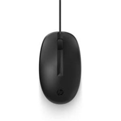 Imagen de PAQ. C/2 - HEWLETT PACKARD - MOUSE OPTICO HP 125 CON CABLE USB-A 3 BOTONES 1200PPP NEGRO 1YW