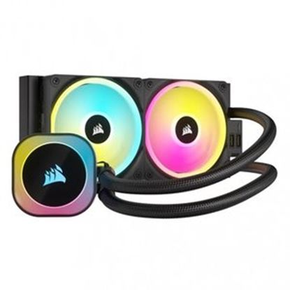 Imagen de CORSAIR - ENFRIAMIENTO LIQUIDO CORSAIR ICUE LINK H100I RGB AIO 240MM NEGRO