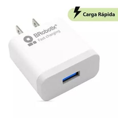 Imagen de PAQ. C/2 - DATA COMPONENTS - FASTCHARGE CARGADOR USB V3.0 18W 1PTO USB BCO
