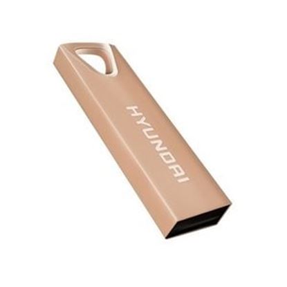 Imagen de PAQ. C/5 - SEAGATE - MEMORIA USB HYUNDAI 16GB PLATA BRAVO 2.0 METALICA DELUXE ORO ROSA