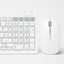 Imagen de PERFECT CHOICE - KIT TECLADO 2.4 GHZ BT RECARGABLE ZEBRARY - BLANCO