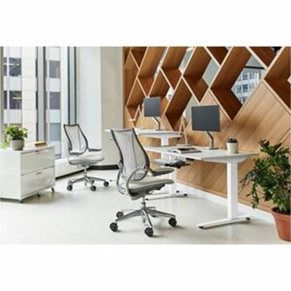 Imagen de HUMANSCALE - HUMANSCALE EFLOAT GO 2.0 TABLE 30INX60IN WHITE PROGRAMMABLE ADJUST