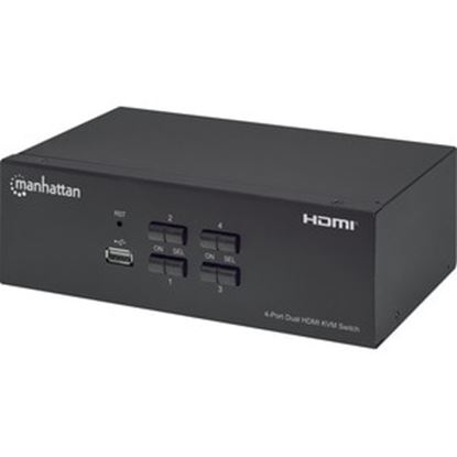 Imagen de IC - MUX KVM HMDI DOBLE MONITOR 4 1 4K 30MHZ USB2.0