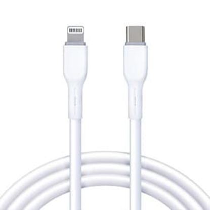 Imagen de PAQ. C/2 - DATA COMPONENTS - FASTCHARGE CABLE USB V3.0 TIPO C-LIGHTNING 1 M BLANCO
