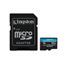Imagen de PAQ. C/2 - KINGSTON - KINGSTON MEMORIA 64GB MICROSDXC CANVAS GO PLUSA2 U3V30 CARD ADAP