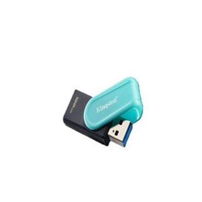 Imagen de PAQ. C/2 - KINGSTON - KINGSTON MEMORIA 128GB USB 3.2 DATATRAVELER EXODIAS NEGRA TURQUESA