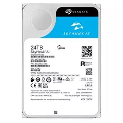 Imagen de SEAGATE - DISCO DURO INTERNO 3.5IN 24 TB SATA 7200RPM 512MB 3YR SKYHAWK AI