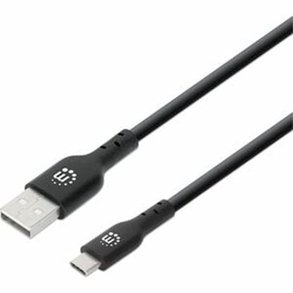 Imagen de PAQ. C/2 - IC - CABLE USB V2.0 A-C 3.0M NEGRO 480MBPS