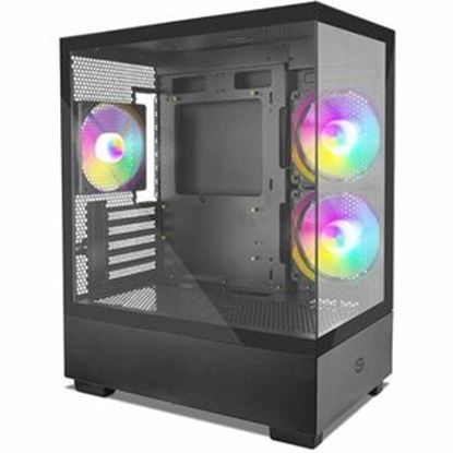 Imagen de QIAN - GABINETE GAMING GETTTECH FISH TANK CON 3 VENTILADORES ATX