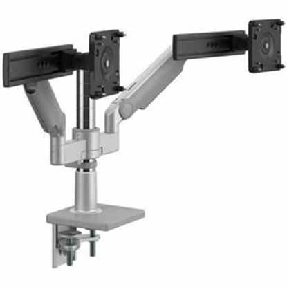 Imagen de HUMANSCALE - HUMANSCALE ARM M/FLEX TWO MON W /SLIDER DUAL ARM B D/L PLATA
