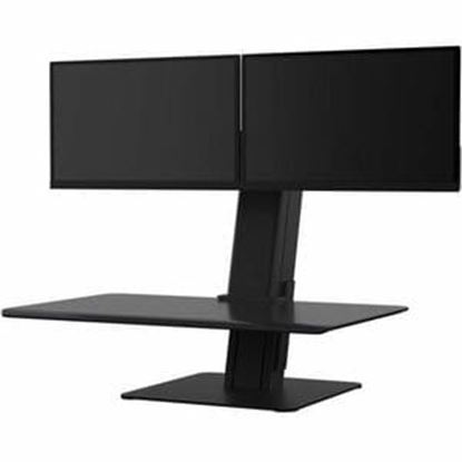 Imagen de HUMANSCALE - HUMANSCALE QUICKSTAND ECO 2 DUA L MONITOR ADJUSTABLE STAND BLACK