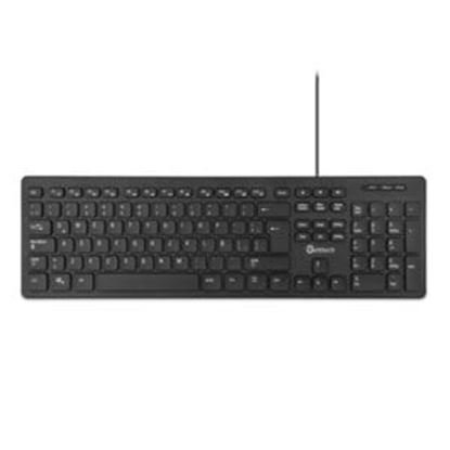 Imagen de QIAN - GETTTECH TECLADO SLIM CON CONCE CON 2 PUERTOS USB PORT TECLADO NEG