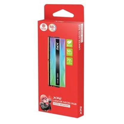 Imagen de HEWLETT PACKARD - XPG RAM LANCER NEON 16G DIMM DDR5 6800 MHZ RGB XMP/EXPO CL34
