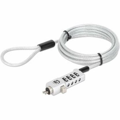 Imagen de IC - CANDADO CON COMBINACION PARA LAPTOP 3 EN 1 NOBLE-WEDGE NANO Y