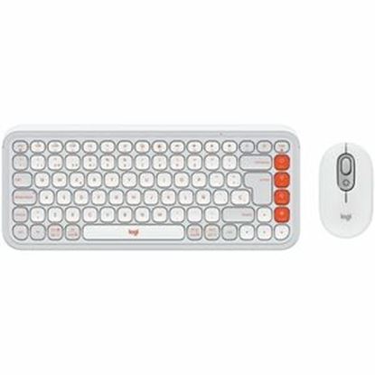 Imagen de LOGITECH - KIT TECLADO Y MOUSE LOGITECH POP ICON OFF-WHITE BT MULTIDISPOSIT