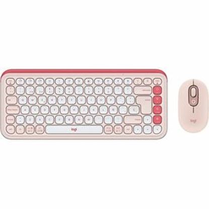 Imagen de LOGITECH - KIT TECLADO Y MOUSE LOGITECH PO ICON ROSE BT MULTIDISPOSITIVO