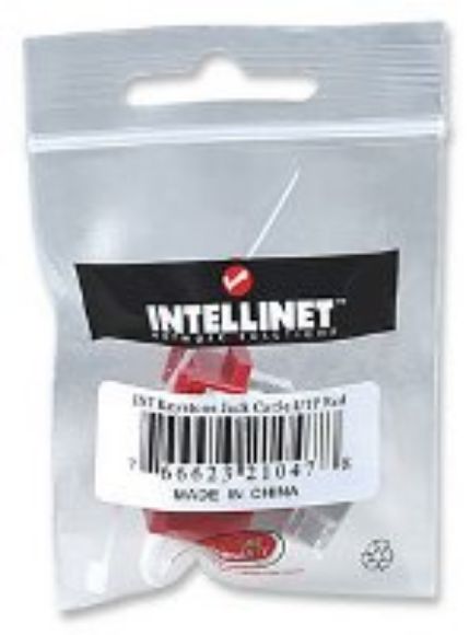 Imagen de PAQ. C/5 - INTELLINET - JACK CAT 5E DE IMPACTO (KEYSTONE) NEGRO                               