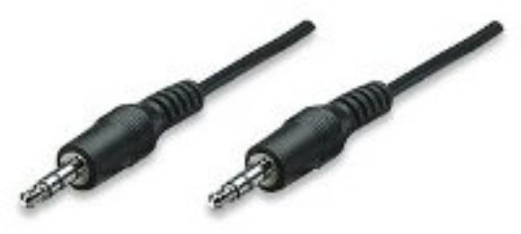 Imagen de PAQ. C/5 - MANHATTAN - CABLE STEREO M-M (IPOD A STEREO) 1.8M                                 