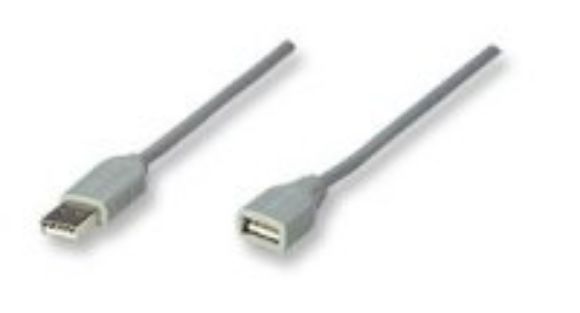 Imagen de PAQ. C/5 - MANHATTAN - CABLE USB EXTENSION 3.0M, GRIS                                        