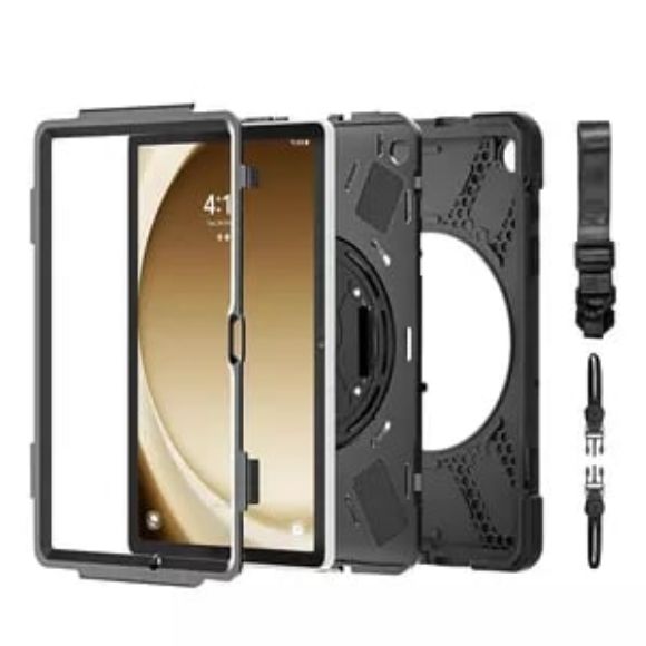 Imagen de DATA COMPONENTS - FUNDA DE USO RUDO CORREA Y GIRO 360 SAMSUNG GALAXY TAB A9 PLUS X210