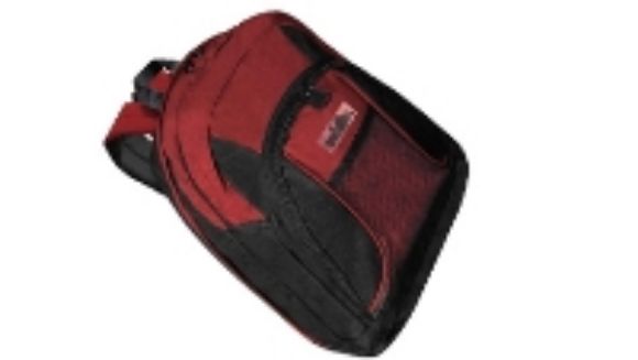 Imagen de WALLIS - MOCHILA POLIÉSTER 600 D, 2 COMPARTIMIENTOS, 31.5X41X12.5 CM, ROJO/NEGRO
