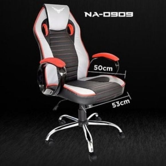 Imagen de NACEB - SILLA GAMER NACEB 0909 JUGGERNA UT NEGRO/ROJO 120KG DESCANSA BRAZOS