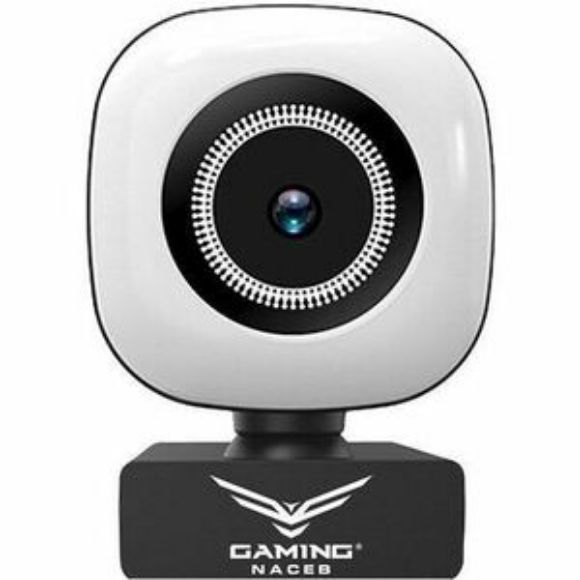 Imagen de NACEB - CAMARA WEB NACEB 0958 CON LUZ FHD 30 FPS MICROFONO BASE FLEXIBLE